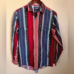 90s Vintage Wrangler Brushpopper Western Shirt